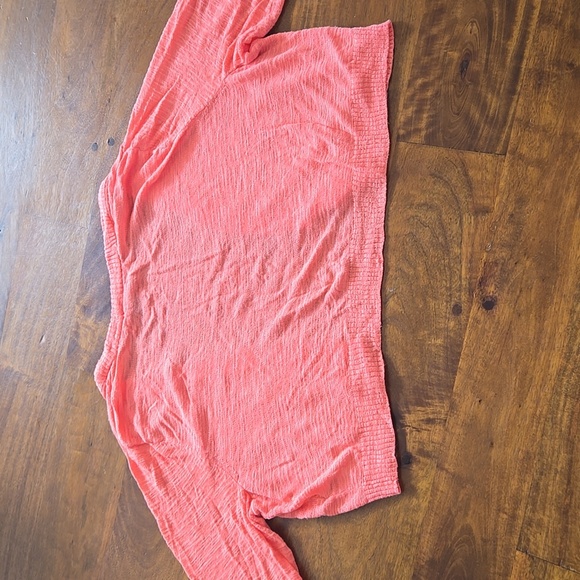 Torrid Vibrant Coral Knit Cardigan Shrug Size 1X - Picture 9 of 10